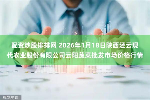 配资炒股排排网 2026年1月18日陕西泾云现代农业股份有限公司云阳蔬菜批发市场价格行情